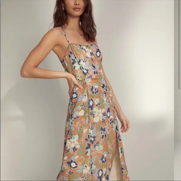 aritzia midi dress Only Slip Satin Midi Dress